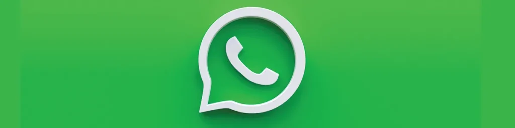 Logo de WhatsApp sobre fondo verde — Dos Comas